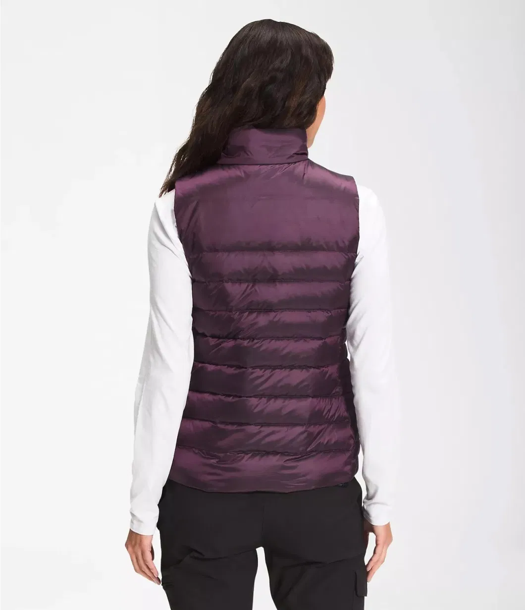 High Quality European Style Women′s Faux Down Lady Sleeveless Puffer Vest Coats Jackets for Ladies