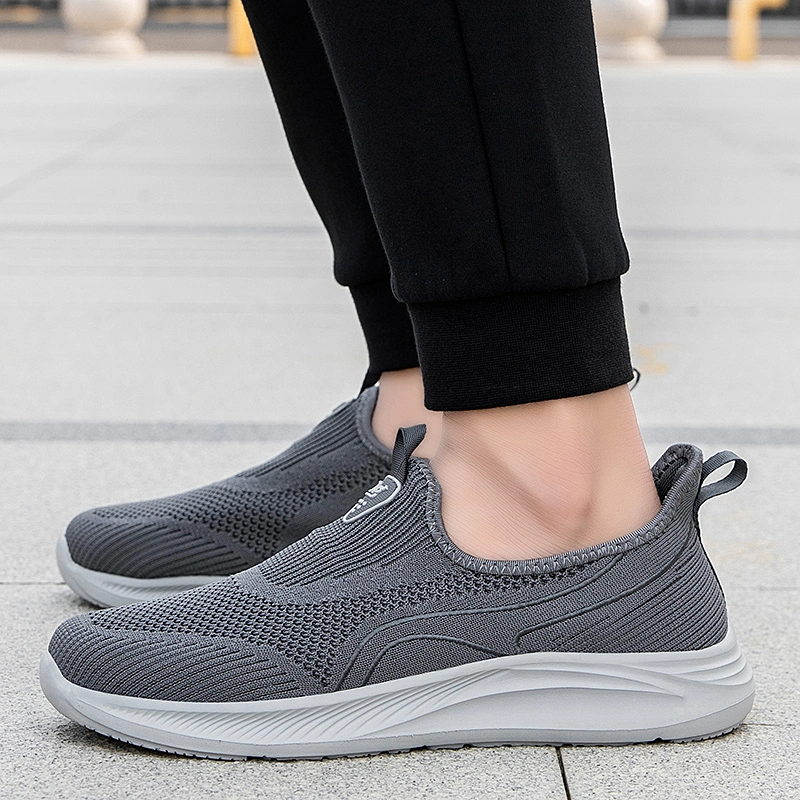 New Model Factory Export Light Weight Mesh Cheap Wholesale Sports Summer Shoes Men 2022 Slip-on