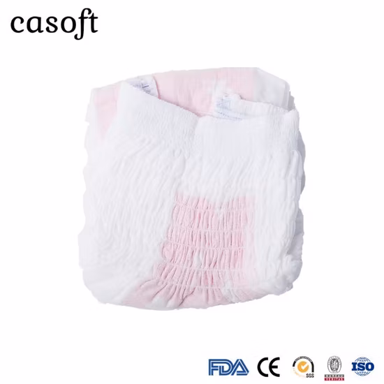 Pantaloni da donna monouso con superficie morbida di alta qualità Macrocare/Pantaloni da donna per il ciclo/Pantaloni assorbenti da donna
