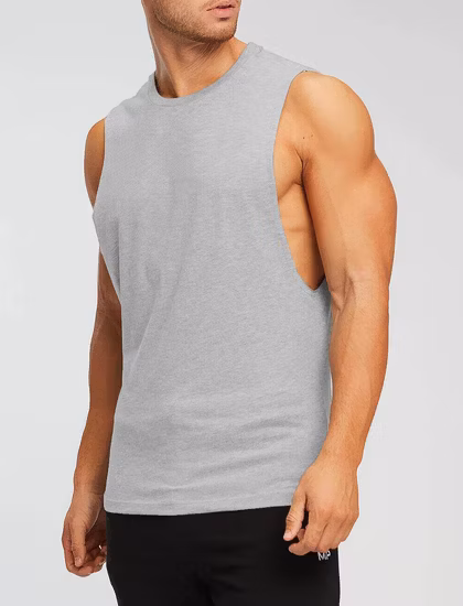 Canottiera da uomo per palestra, leggera, personalizzata, leggera, morbida, in bambù, con stampa digitale, morbida al 100%.