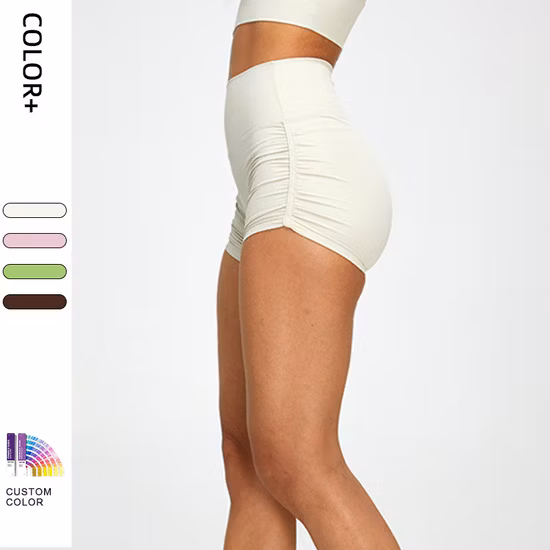 Vendita all'ingrosso OEM/ODM allenamento da donna personalizzato abbigliamento da palestra sport attivi corsa fitness yoga bici ciclismo allenamento pantaloncini atletici con tasche