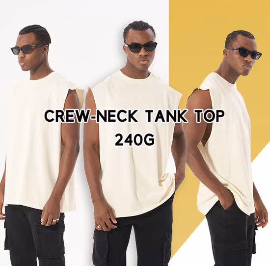 Canotta da uomo con logo stampato in cotone