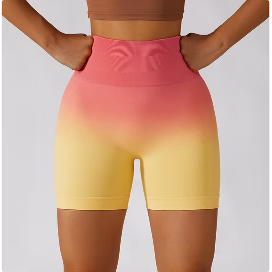Bestseller Abbigliamento sportivo Fitness Abbigliamento sportivo Pantaloncini per donna Leggings push up Bottino Pantaloncini da yoga senza cuciture Ombre Pantaloncini da palestra con sedere scrunch