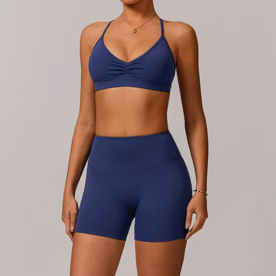 Abbigliamento da yoga Leggings a vita alta per il sollevamento dei fianchi Running Fitness Tuta sportiva per reggiseno da yoga senza cuciture XL attillata ad alta resistenza per donna