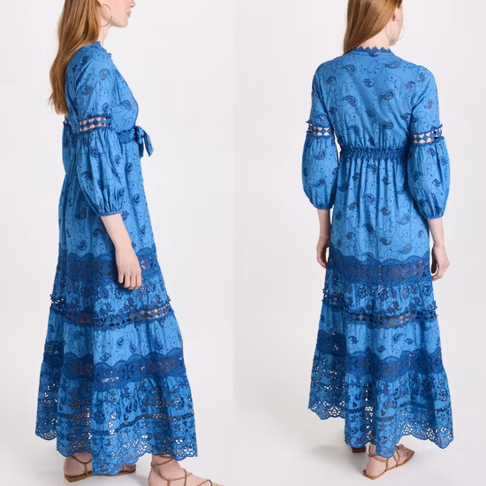 Prezzo economico Nuovo arrivo Produttore personalizzato dalla Cina Vendita all'ingrosso Homewear Estate Abiti eleganti Donna Maxi abbigliamento Abito da donna