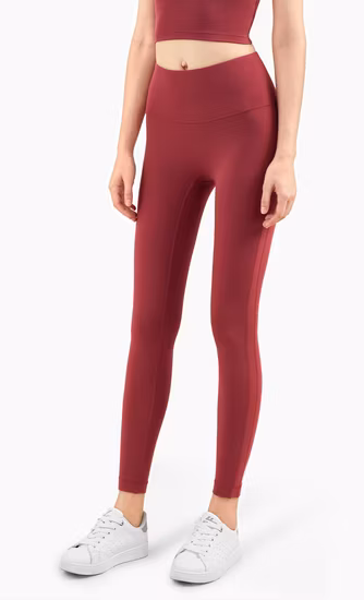 Pantaloni da yoga a vita alta da allenamento a compressione con leggings scrunch da palestra per donna